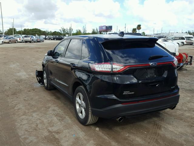 2FMPK3G99GBB02755 - 2016 FORD EDGE SE BLACK photo 3