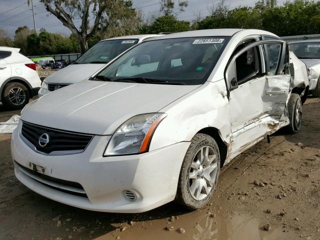 3N1AB6AP7CL681510 - 2012 NISSAN SENTRA 2.0 WHITE photo 2