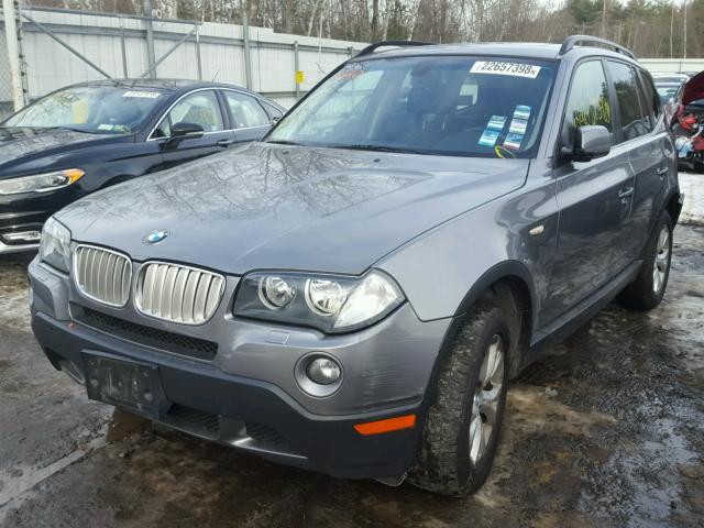 WBXPC934X9WJ26677 - 2009 BMW X3 XDRIVE3 GRAY photo 2