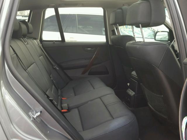 WBXPC934X9WJ26677 - 2009 BMW X3 XDRIVE3 GRAY photo 6
