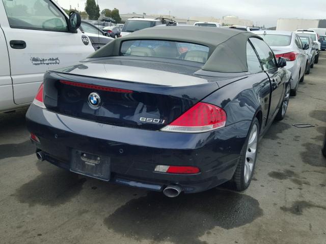 WBAEK13446CN76134 - 2006 BMW 650 I BLUE photo 4