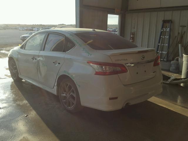 3N1AB7AP5EY256699 - 2014 NISSAN SENTRA S WHITE photo 3