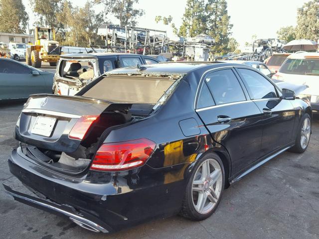 WDDHF5KB8EA925999 - 2014 MERCEDES-BENZ E 350 BLACK photo 4