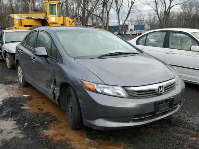 19XFB2F54CE375405 - 2012 HONDA CIVIC LX GRAY photo 1