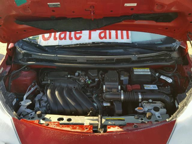 3N1CE2CP2FL431649 - 2015 NISSAN VERSA NOTE RED photo 7