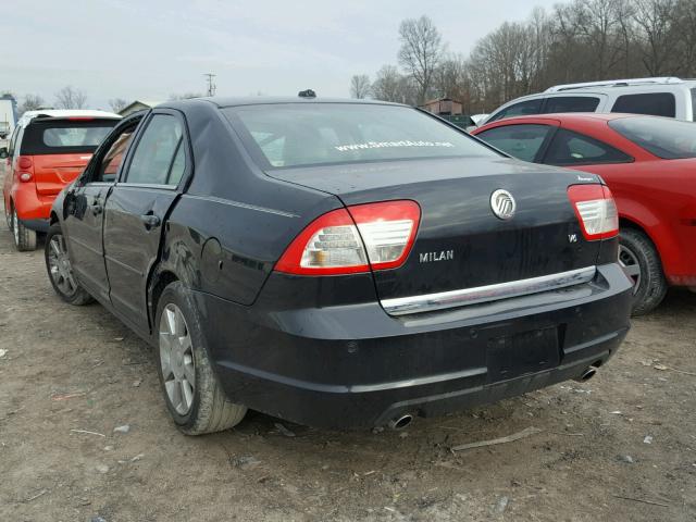 3MEHM08159R615000 - 2009 MERCURY MILAN PREM BLACK photo 3