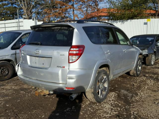 JTMBK32V095078582 - 2009 TOYOTA RAV4 SPORT SILVER photo 4