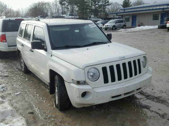 1J8FT28087D397647 - 2007 JEEP PATRIOT SP WHITE photo 1