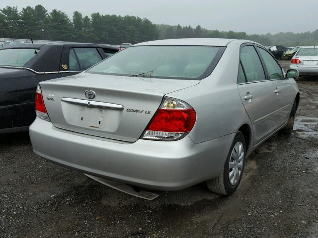 4T1BE30K45U972726 - 2005 TOYOTA CAMRY LE SILVER photo 4