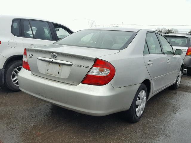 4T1BE32K63U675211 - 2003 TOYOTA CAMRY LE SILVER photo 4