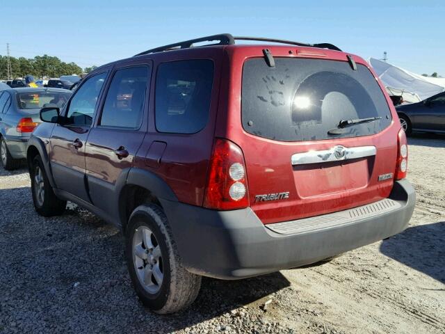 4F2YZ02Z36KM16755 - 2006 MAZDA TRIBUTE I RED photo 3