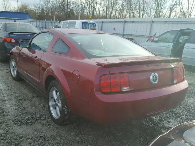 1ZVFT80N575357633 - 2007 FORD MUSTANG RED photo 3