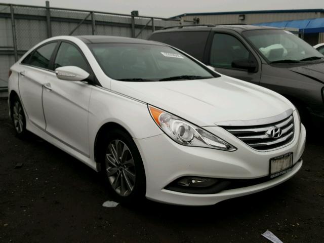 5NPEC4ACXEH929829 - 2014 HYUNDAI SONATA SE WHITE photo 1