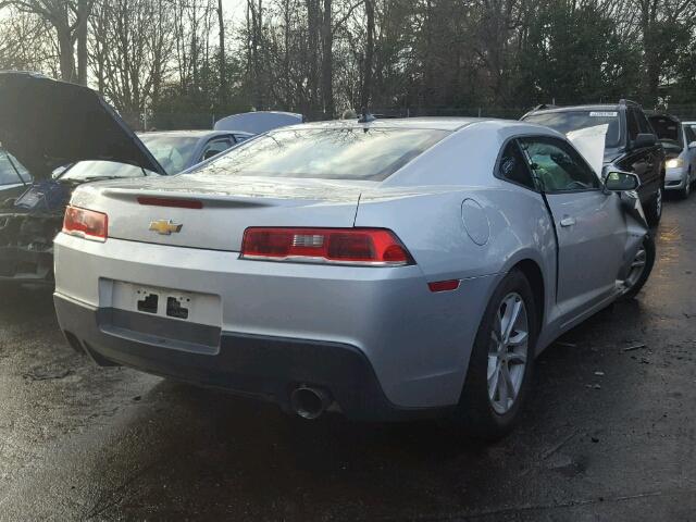 2G1FB1E31F9309013 - 2015 CHEVROLET CAMARO LS SILVER photo 4