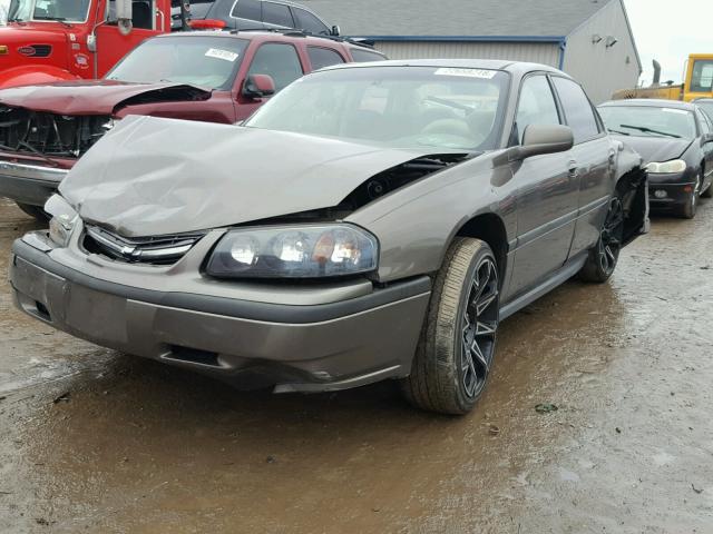 2G1WF52E929348265 - 2002 CHEVROLET IMPALA BROWN photo 2