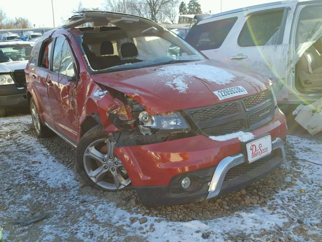 3C4PDCGBXHT559825 - 2017 DODGE JOURNEY CR RED photo 1