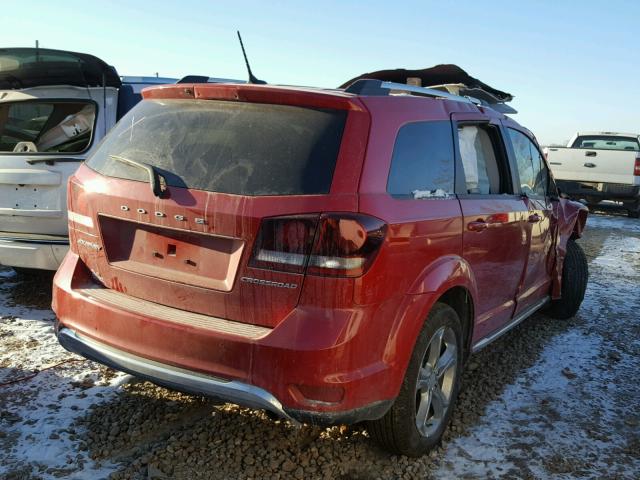 3C4PDCGBXHT559825 - 2017 DODGE JOURNEY CR RED photo 4