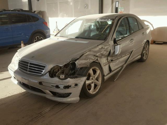 WDBRF52H96F811550 - 2006 MERCEDES-BENZ C GENERATI SILVER photo 2