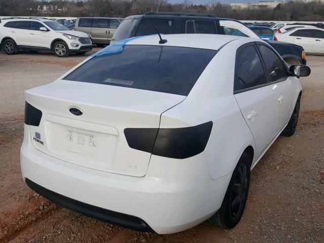 KNAFU4A29A5816275 - 2010 KIA FORTE EX WHITE photo 4