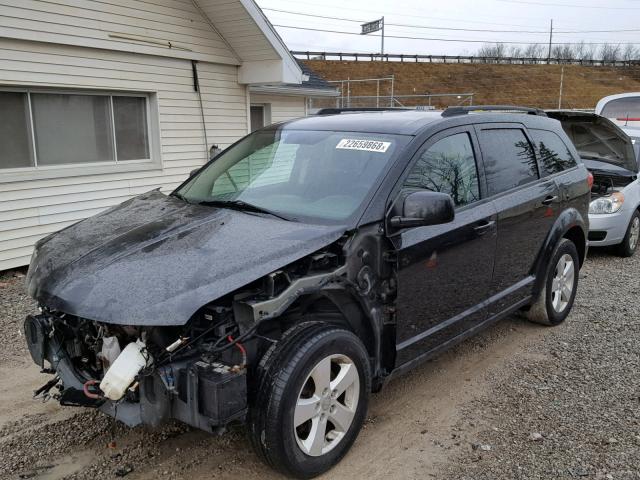 3C4PDDBG0CT191222 - 2012 DODGE JOURNEY SX BLACK photo 2