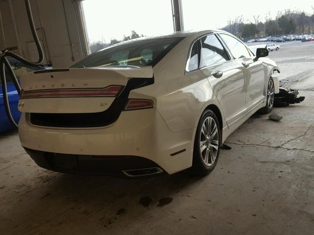 3LN6L2GK8DR811440 - 2013 LINCOLN MKZ WHITE photo 4