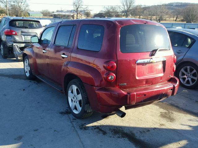 3GNDA53P78S563370 - 2008 CHEVROLET HHR LT MAROON photo 3