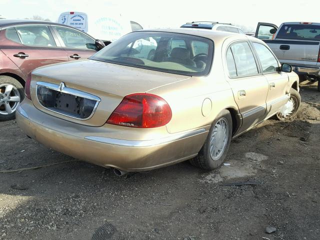 1LNFM97V6WY740467 - 1998 LINCOLN CONTINENTA GOLD photo 4