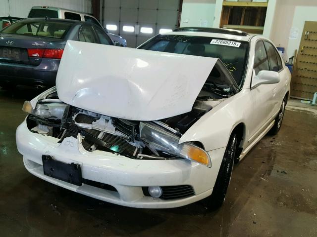 4A3AA46G62E162487 - 2002 MITSUBISHI GALANT ES WHITE photo 2