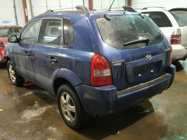 KM8JM12B98U829985 - 2008 HYUNDAI TUCSON GLS BLUE photo 3