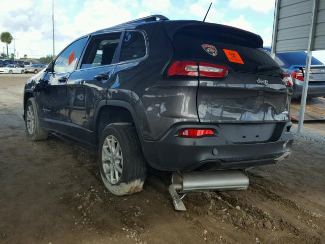 1C4PJLCB4HW667186 - 2017 JEEP CHEROKEE L GRAY photo 3