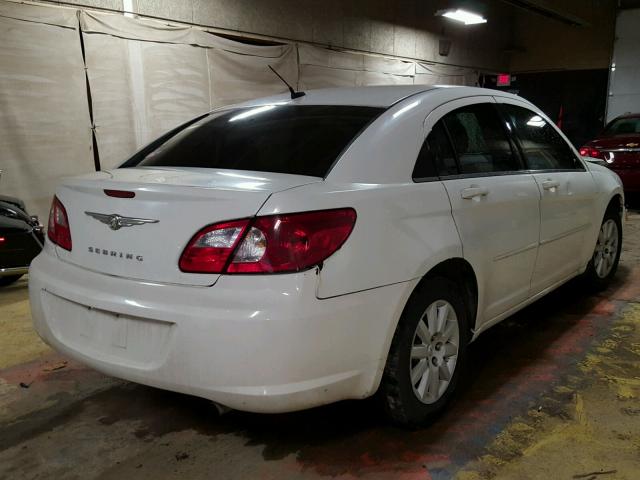 1C3LC46K18N212543 - 2008 CHRYSLER SEBRING LX WHITE photo 4