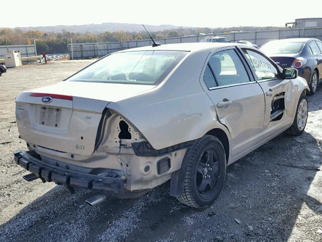 3FAHP0HG4AR253314 - 2010 FORD FUSION SE GOLD photo 4