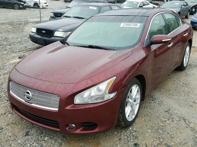 1N4AA51E99C845276 - 2009 NISSAN MAXIMA S MAROON photo 2