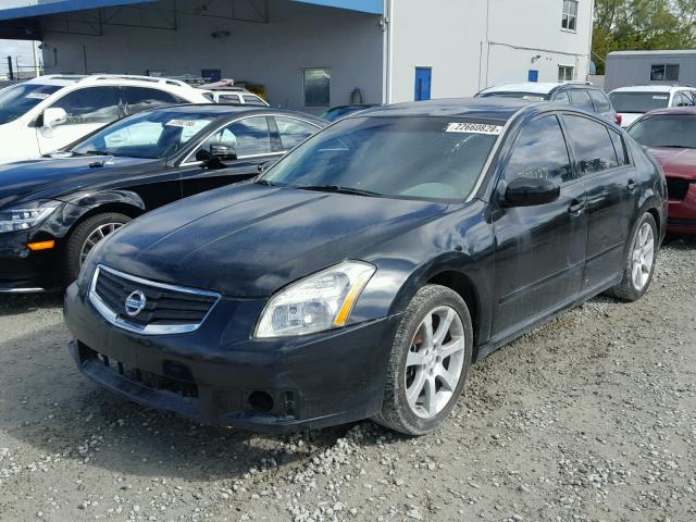 1N4BA41EX7C865449 - 2007 NISSAN MAXIMA SE BLACK photo 2