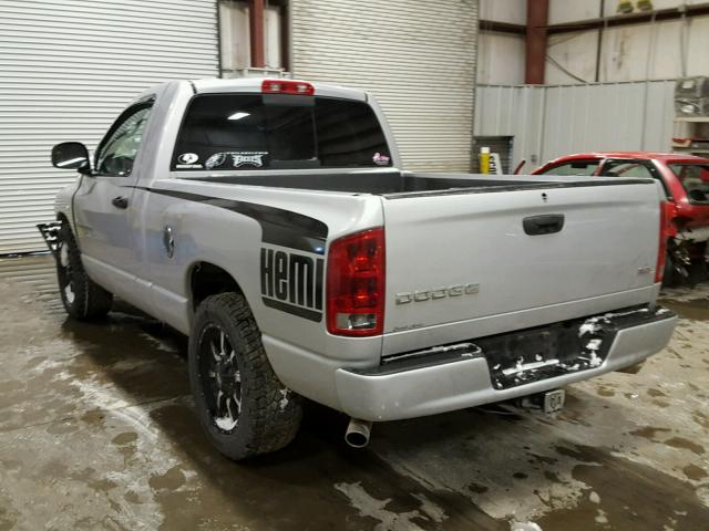 1D7HA16D73J569870 - 2003 DODGE RAM 1500 S SILVER photo 3