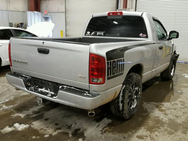 1D7HA16D73J569870 - 2003 DODGE RAM 1500 S SILVER photo 4