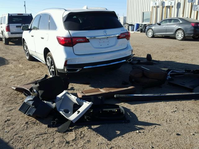 5FRYD3H83HB008253 - 2017 ACURA MDX ADVANC WHITE photo 3