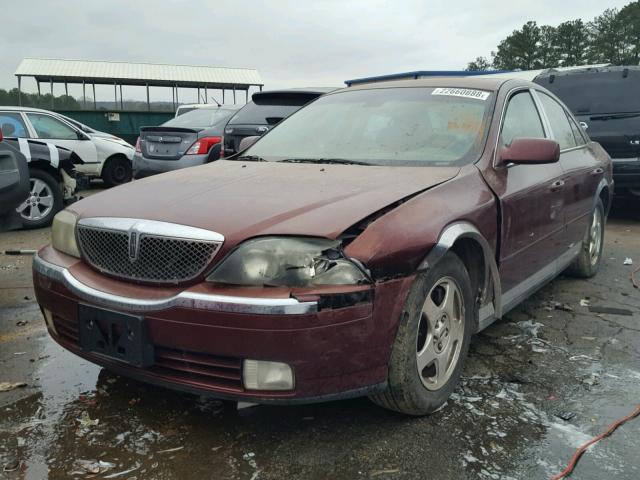 1LNHM86S81Y690335 - 2001 LINCOLN LS BURGUNDY photo 2