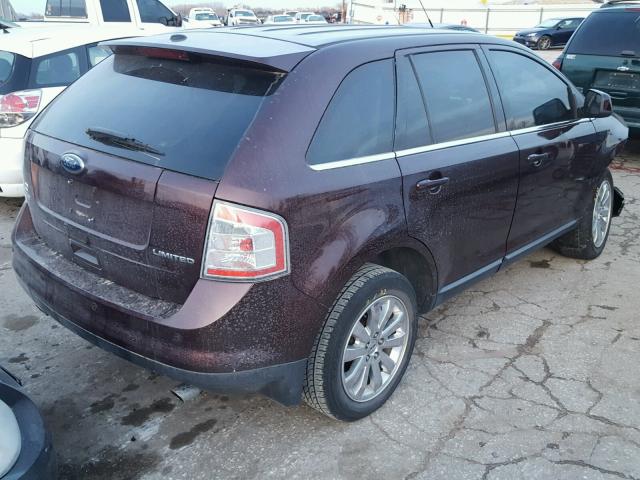 2FMDK3KC6ABA40387 - 2010 FORD EDGE LIMIT BURGUNDY photo 4