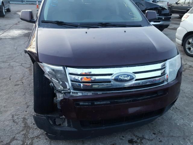 2FMDK3KC6ABA40387 - 2010 FORD EDGE LIMIT BURGUNDY photo 9