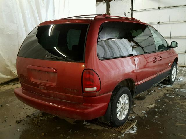 1B4GP45R5TB373940 - 1996 DODGE CARAVAN SE RED photo 4