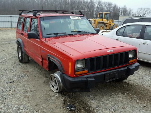 1J4FJ68S4WL114553 - 1998 JEEP CHEROKEE S RED photo 1