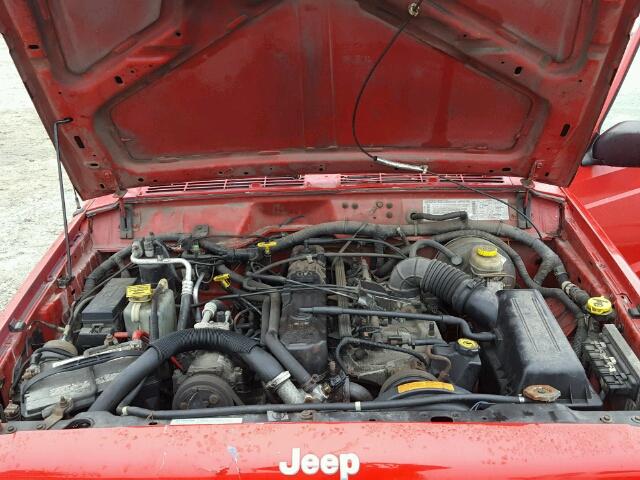 1J4FJ68S4WL114553 - 1998 JEEP CHEROKEE S RED photo 7