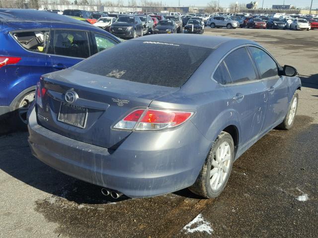 1YVHZ8CH5B5M30471 - 2011 MAZDA 6 I GRAY photo 4