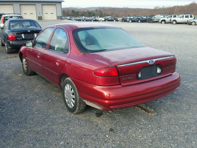 1FAFP6534WK265874 - 1998 FORD CONTOUR BA RED photo 3