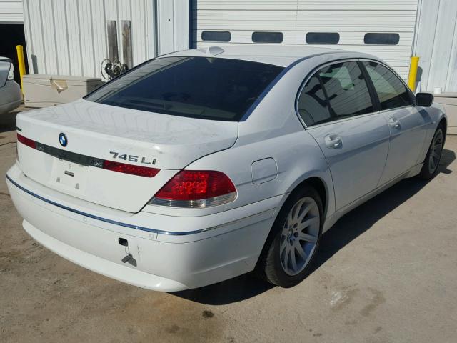 WBAGN63443DR18622 - 2003 BMW 745 LI WHITE photo 4