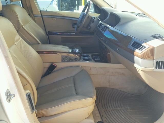 WBAGN63443DR18622 - 2003 BMW 745 LI WHITE photo 5