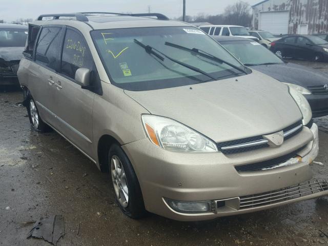 5TDZA22C25S283156 - 2005 TOYOTA SIENNA XLE GOLD photo 1