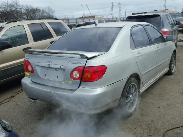 2T1BR32E33C121771 - 2003 TOYOTA COROLLA CE SILVER photo 4