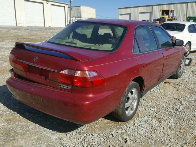 JHMCG5670YC016038 - 2000 HONDA ACCORD SE BURGUNDY photo 4